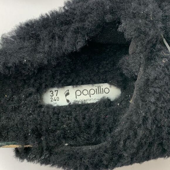 Birkenstock Arizona big buckle black shearling Papilio sandals NWT - Picture 9 of 11